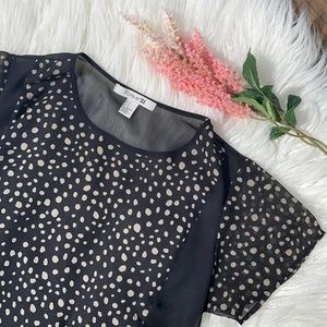 Sheer dotted blouse